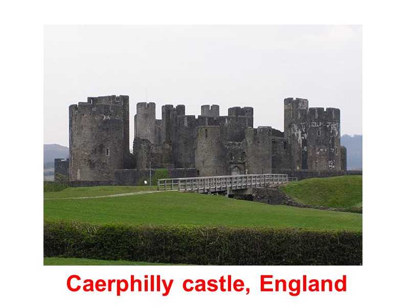 Caerphilly castle, England